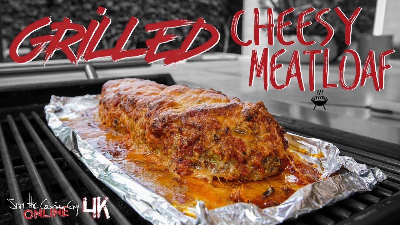 ⁣Cheesy Grilled Meatloaf Recipe | SAM THE COOKING GUY 4K