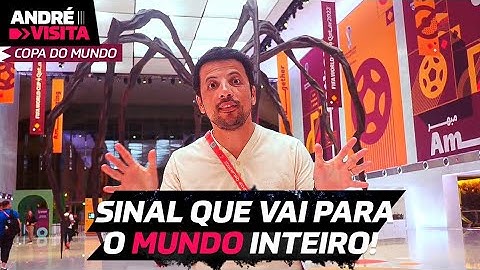 ANDRÉ HERNAN VISITA CENTRO DE MÍDIAS DO CATAR - DE ONDE SAEM AS TRANSMISSÕES DA COPA DO MUNDO?