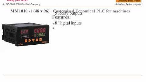PROGRAMMABLE LOGIC CONTROLLER AND HMI MM1010-1 SELEC