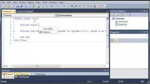 Visual Basic Tutorial   51   Constants