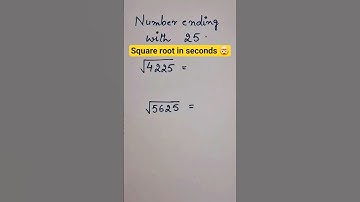 Square Root Trick for number ending with 25 🤯⚡ #shorts #squareroot #mathstrick #fastcalculation