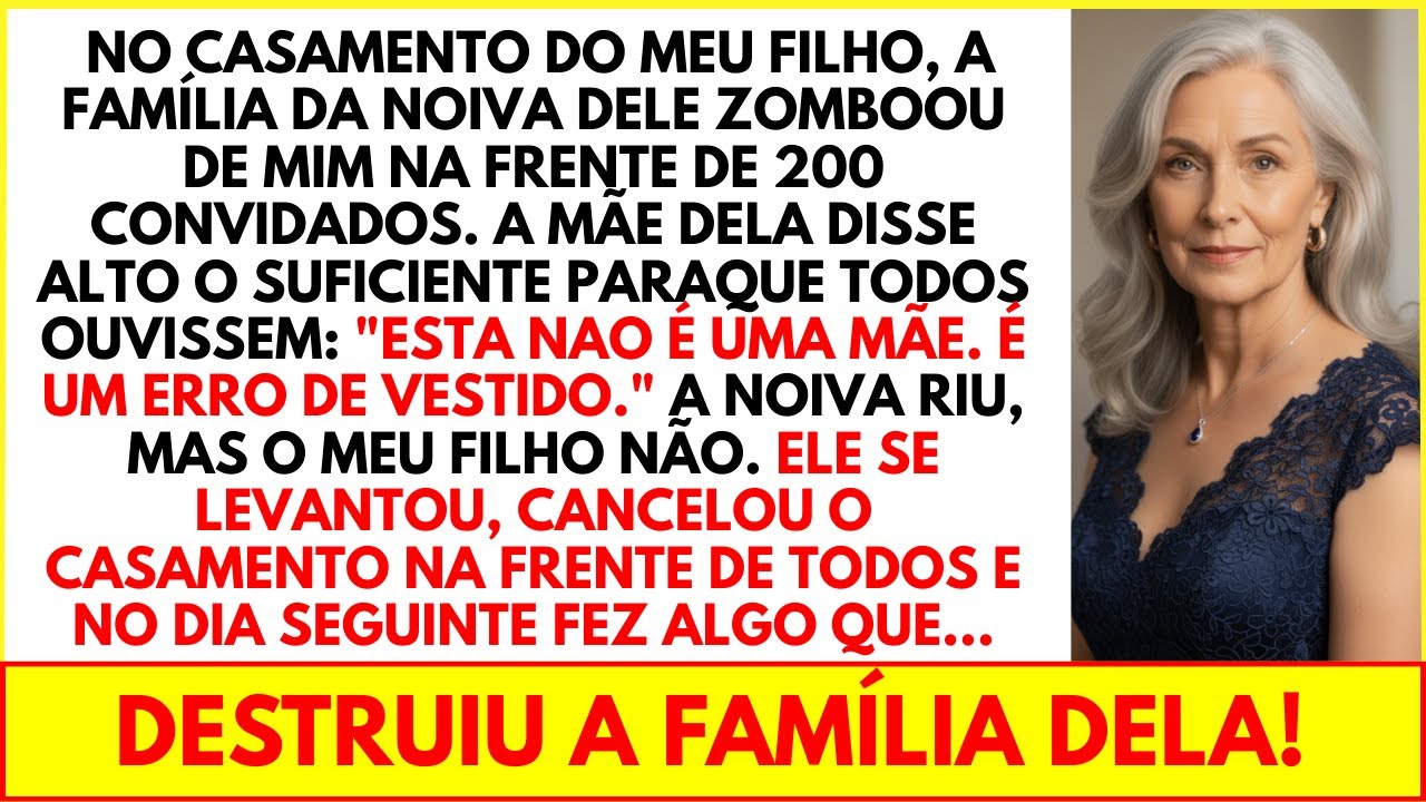 No casamento do meu filho, os sogros zombaram de mim na frente de todos. O que aconteceu depois...