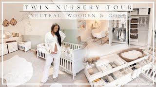 TWINS NURSERY TOUR | NEUTRAL, CALMING &amp; AFFORDABLE DECOR!