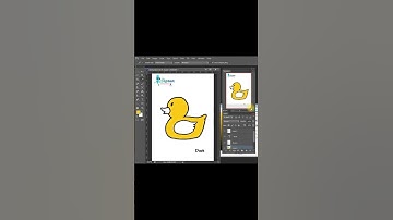 HOW TO DRAW DUCK | ANIMAL PHOTOSHOP DRAWING | EASY STEP BY STEP TUTORIAL #shorts
