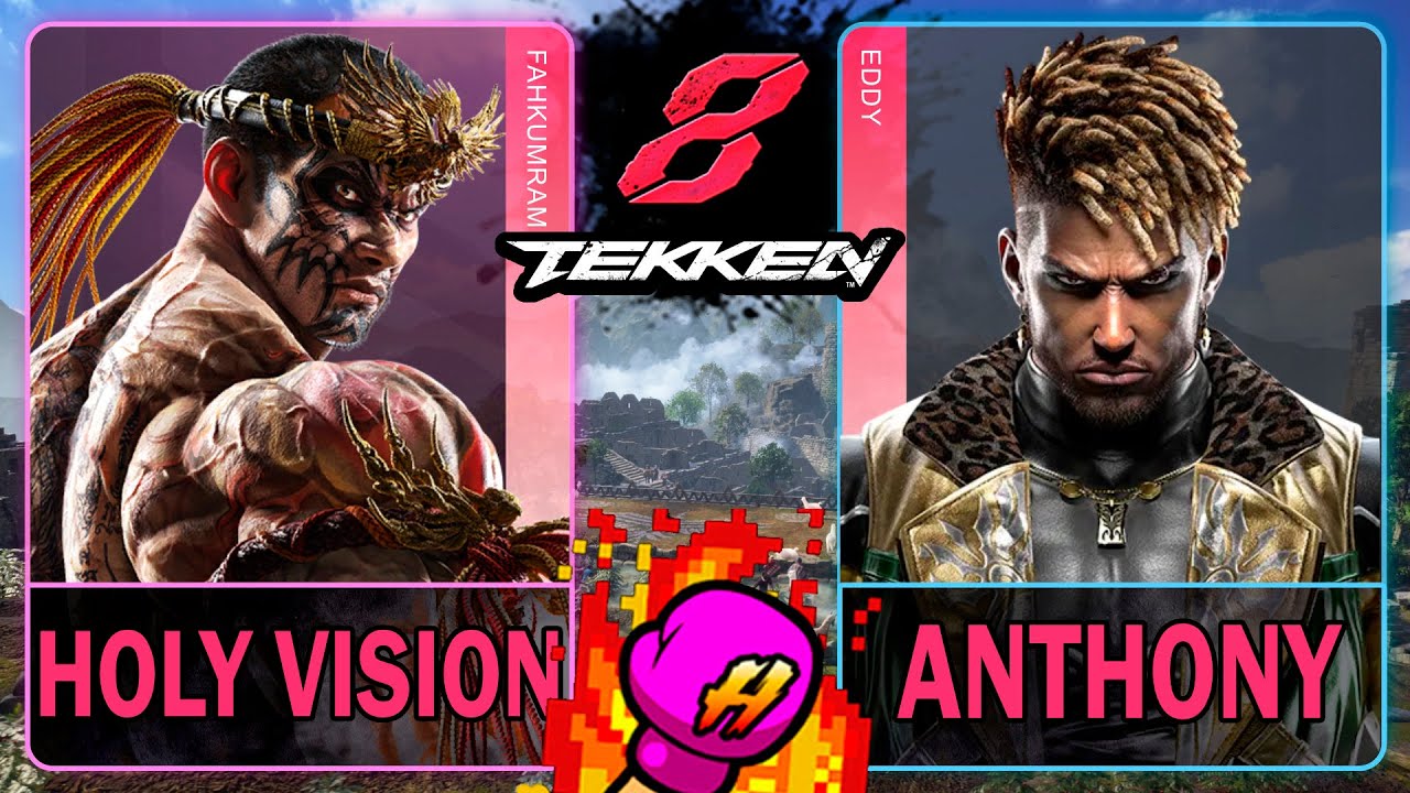 Tekken 8 Holy Vision (FAHKUMRAM) VS Anthony (EDDY)🥊 鉄拳8🥊4K 60ᶠᵖˢ🥊T8🥊TK8 
