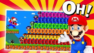 Wonderland: Mario beat PIRATE BIG NUMBERS in Super Mario Bros  ☠ Mario Games Reacts