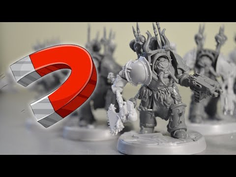 Видео: Как правильно магнитить миниатюры WARHAMMER 40000?