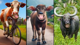 Funny cow sound 😌😂😂।। #comedy #comedyfilms #funny #cow #jokes