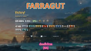 {Replay | 12.0}Tier 6 DD USS Farragut by deadh0rse(NA) -  Struggle till the end