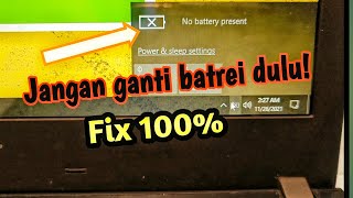 How to fix No Battrey Present
