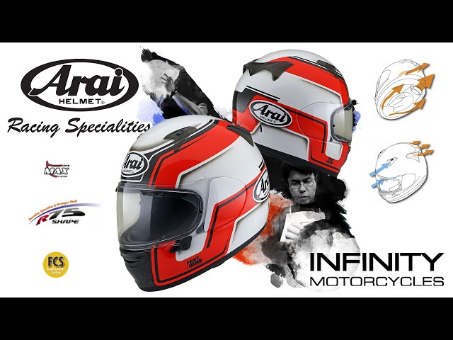ARAI PROFILE-V - BEND RED Helmet Spin View Video - YouTube
