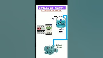 3 phase induction motor(1warer tank ke sath connection karna