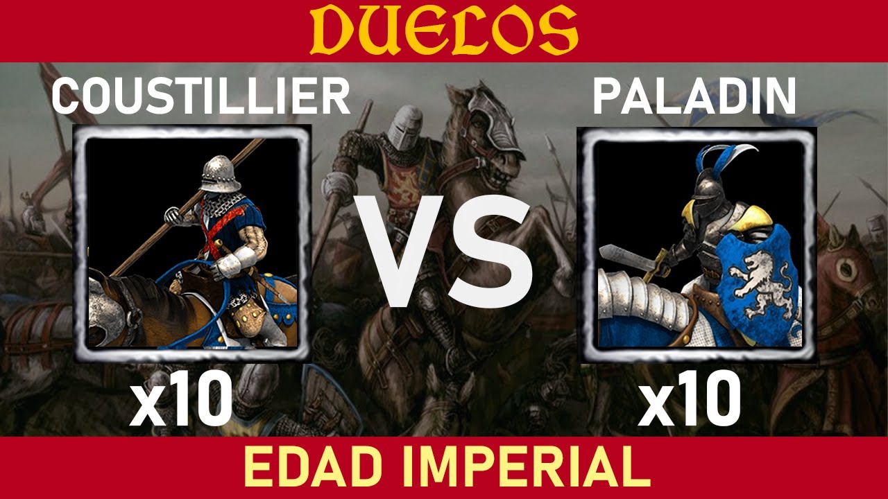 ⚔️ 10 Coustiller de Élite VS 10 Paladines [AOE2] Edad Imperial