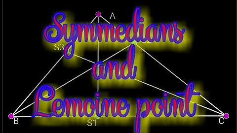 Symmedians and lemoine point