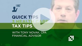 Information QUICK TIPS: 3 Healthcare Tax Tips | NJCPA Guide