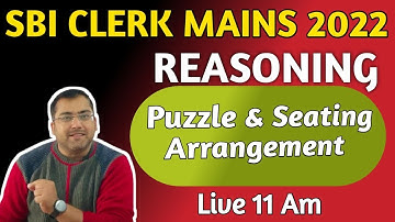 SBI CLERK MAINS EXPECTED PUZZLE SEATING ARRANGEMENT ROHIT SIR