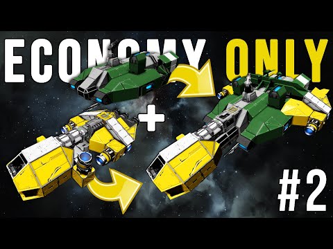 I Merged These Two Ships Together and It Actually Worked - Space Engineers Economy Only Part 2