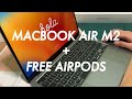 Macbook air m2 with free 3rd gen airpods