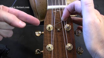 Changing Guitar Strings Video   Winding Strings Around the Tuning Machine Heads