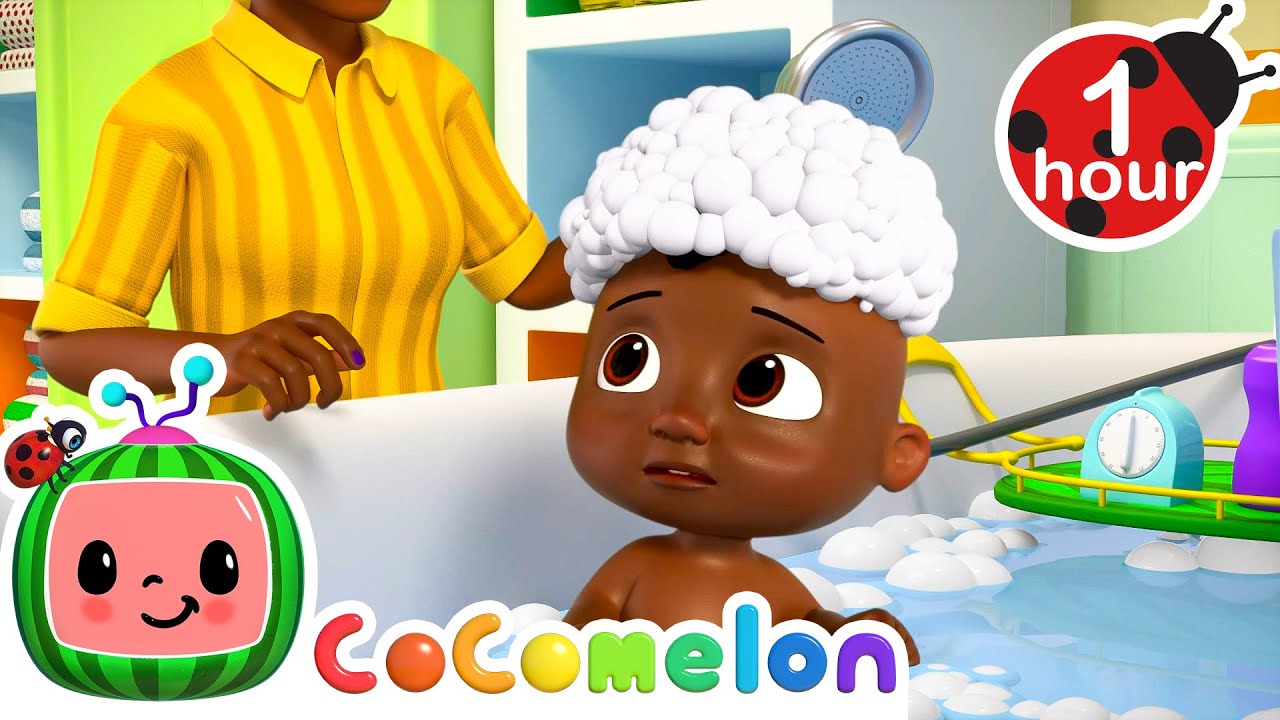 Bubble Hair Wash Day | 1 Hour of CoComelon Codytime Nursery Rhymes ...