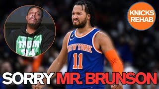 Knicks Rehab | Paul Pierce Apologizes To Jalen Brunson