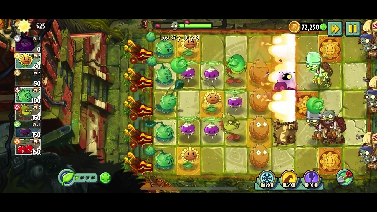 Plants vs Zombies 2 # Lost City Day 19 - YouTube