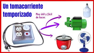 ✅👍 Cómo instalar un temporizador a un tomacorriente. DIY Homemade tool. Invento casero.