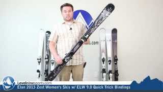 Elan 2013 Zest Women's Skis w/ ELW 9.0 Quick Trick Bindings