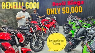 Benelli 600i in 50,000/- only | 50k layo aur Kawasaki Z900 le jayo| Cheapest Superbikes available