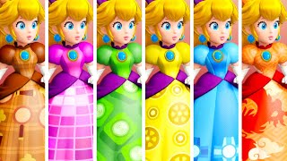 Princess Peach: Showtime - All Outfits (Dresses & Ribbons)