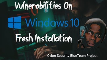 Cyber Security Project. Nessus Vulnerability Scanner Against Windows 10.