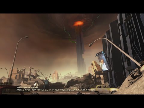 'Evacuate City 17 at once!' Dr. Isaac Kleiner speech in Half-Life 2 Episode One