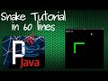 Programming Snake Game in Java Processing Tutorial