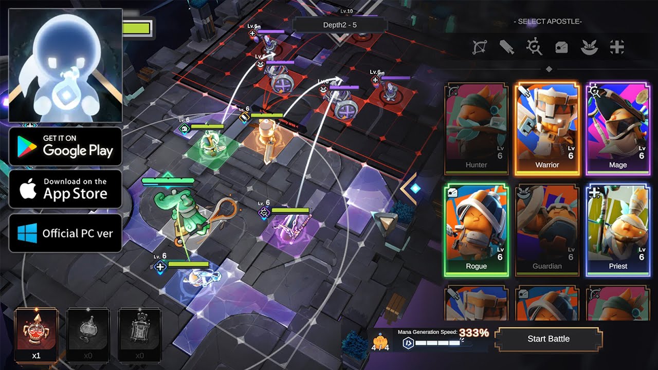 Apeiron - Godling Genesis Gameplay | NFT RTS Roguelike Game (Android iOS PC)