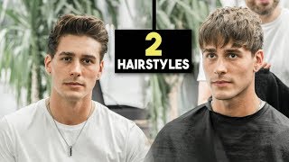 Mens Haircut - 2 Fall Hairstyles | Textured Fringe & Messy Quiff | BluMaan 2018