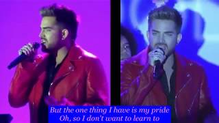 Adam Lambert「One More Try」with lyrics(2 angle stream side by side)