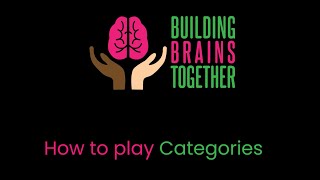 Building Brains Executive Function Games - Categories