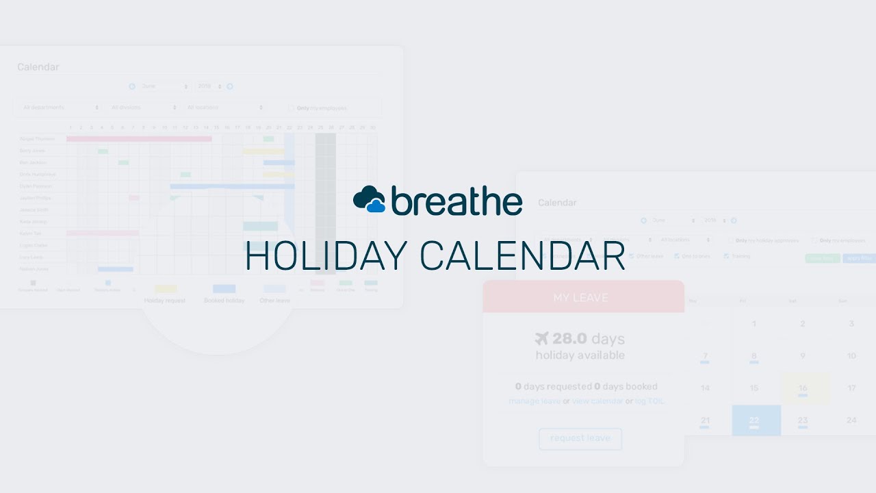 The Breathe Holiday Calendar - YouTube