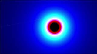 Photon Orbits a Black Hole (Simulation)