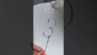 Making a cake topper using twist tie✨? diy diyideas caketoppers