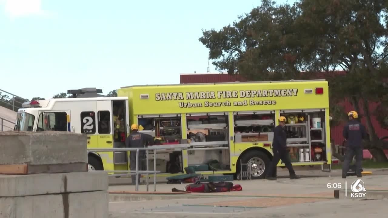Urban search and rescue teams in SLO, SB and Ventura counties conduct mobilization drill