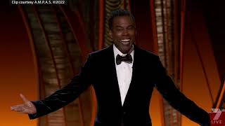 Watch the uncensored moment Will Smith smacks Chris Rock on stage at the Oscars, drops F bomb