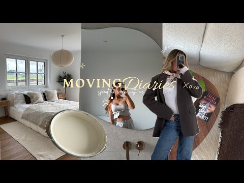 We're painting the first walls, lamp haul, self-tan routine & living room tour🚧👷🏽‍♀️||MOVING DIARIES