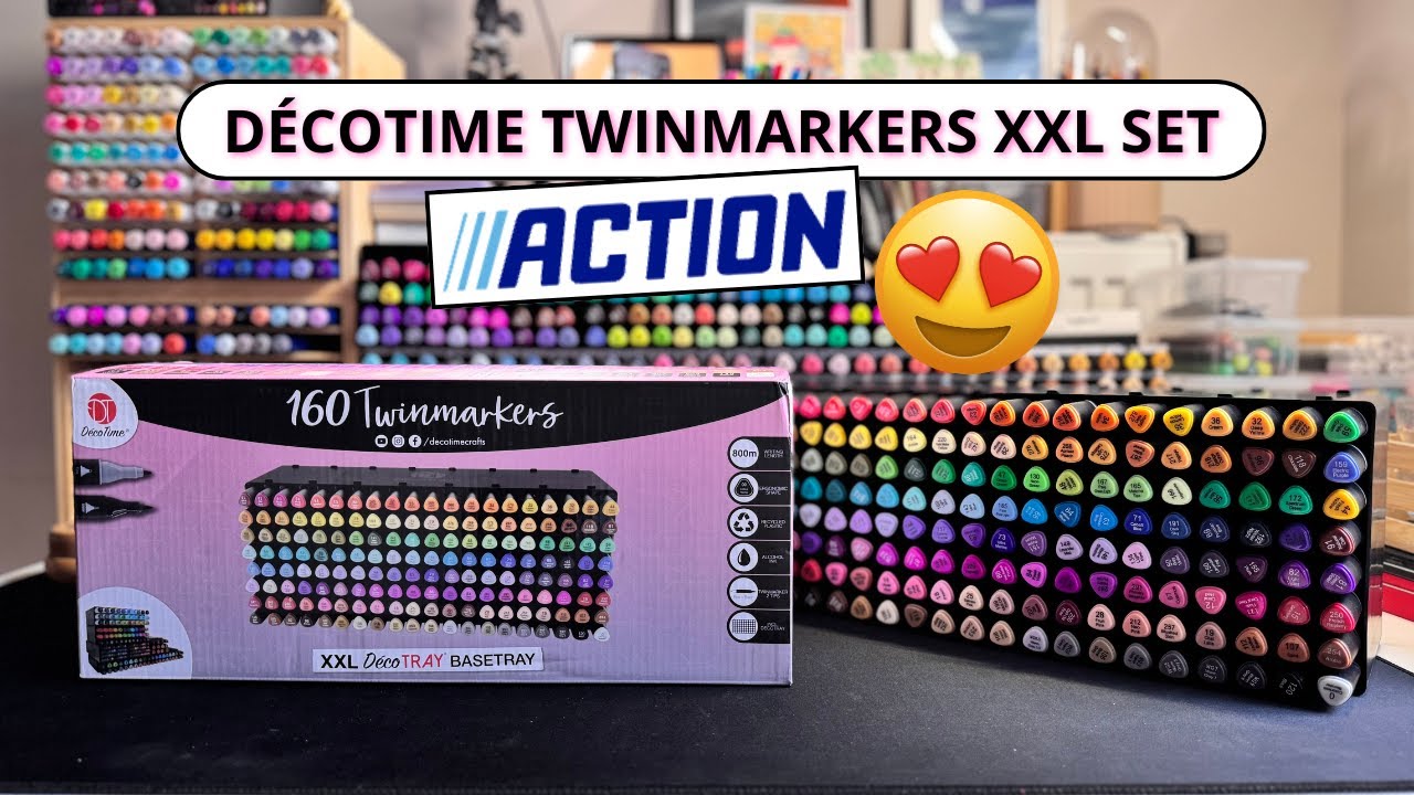 Action DécoTime twinmarkers XXL set 160 Cores