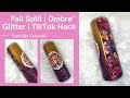 Fall Split | Ombre' Glitter | TikTok HACK Tumbler Tutorial