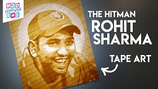 The Hitman Rohit Sharma | Mumbai Indians | Tape Art | Cricket