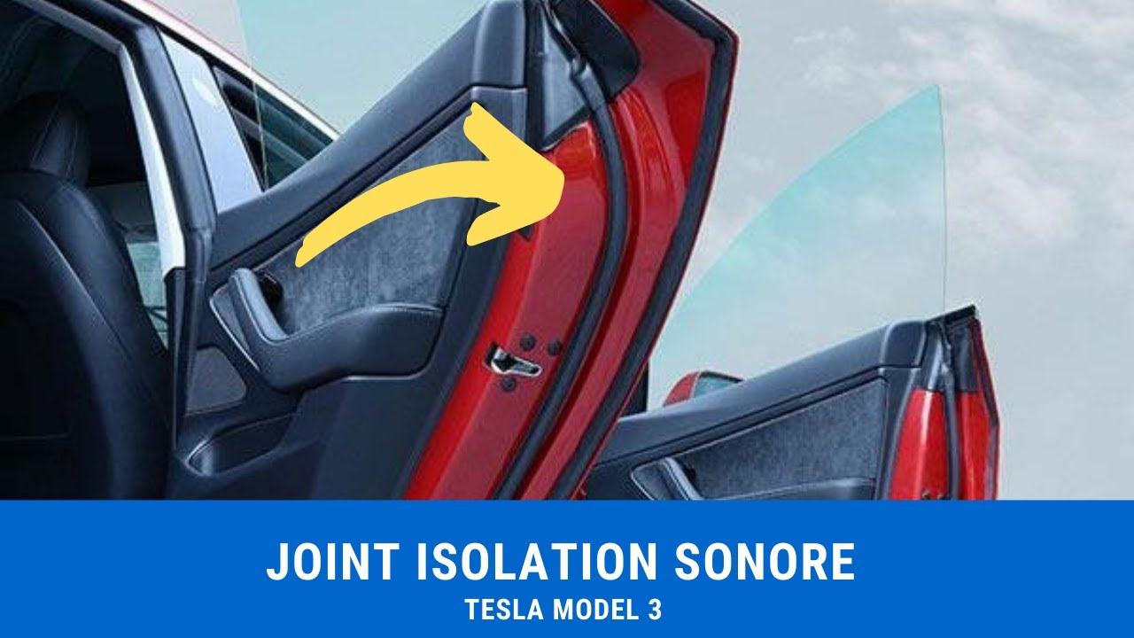 Modèle 3 - Kit De Bande D'étanchéité De Porte De Voiture Pour Tesla Modèle  3 S-y-x, Isolation Phonique En Cao