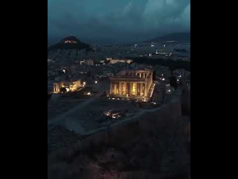 معبد الاكروبوليس في اليونان  
