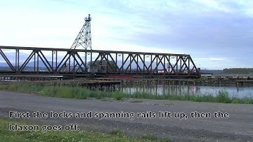 Railroad Swing Bridge In Action