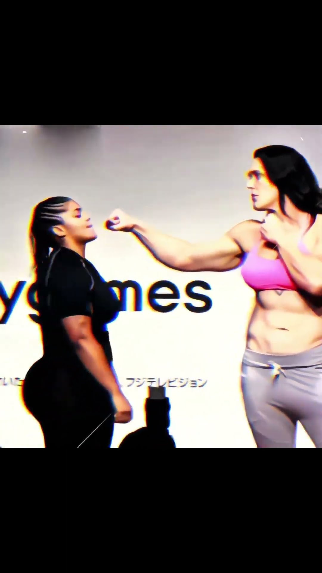 I rarely use the sense of pressure to describe a female player, the momentum of the eyes completely